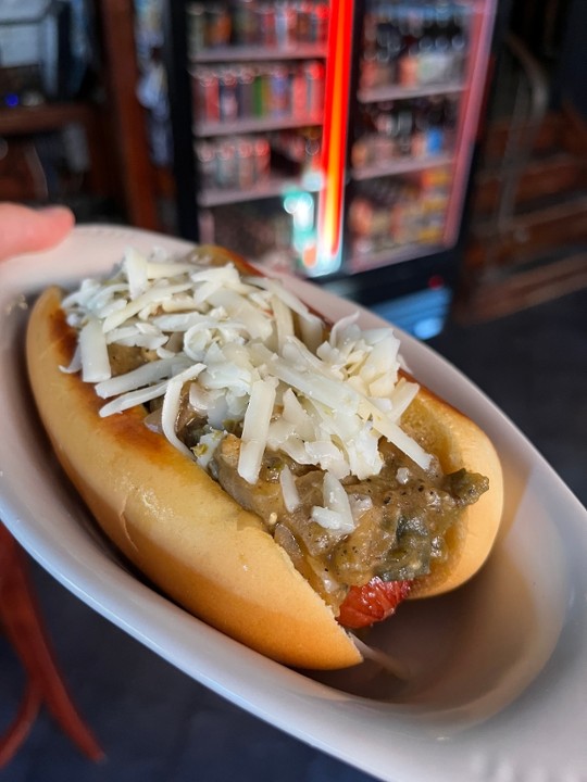 Green Chili Cheese Dog
