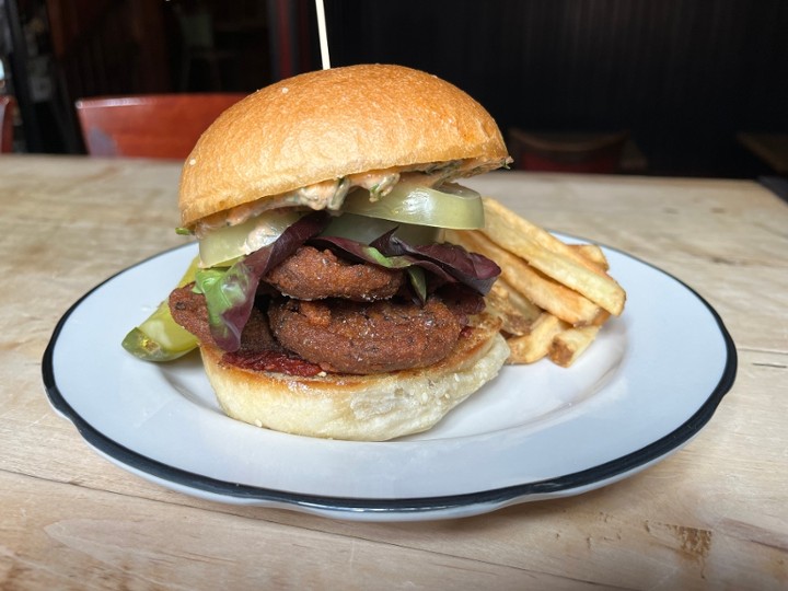 Fried Mushroom Sandwich