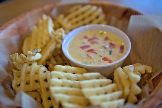 Waffle Fries & Queso