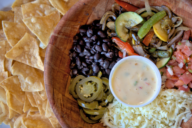 Roasted Veggies Nachos