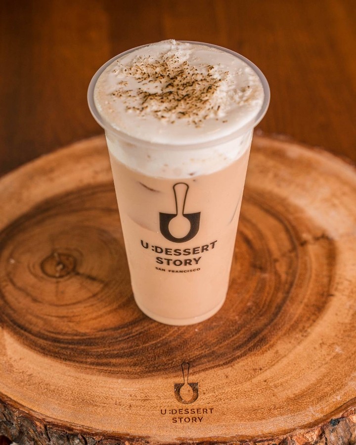 TOASTED COCONUT CHEESE TEA