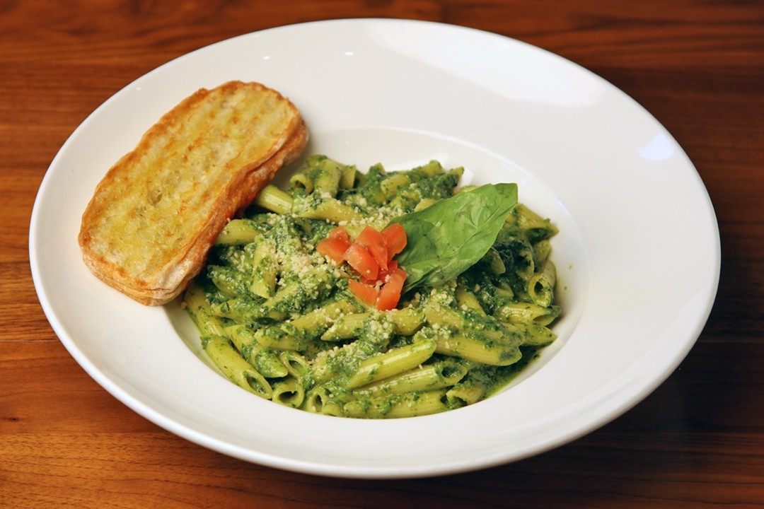 Penne with Basil Pesto