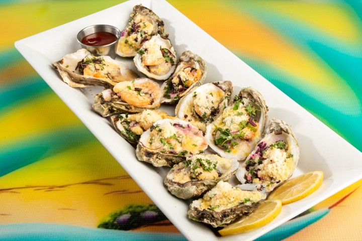 1 Dz Chargrilled Oysters with Shrimp & Crab