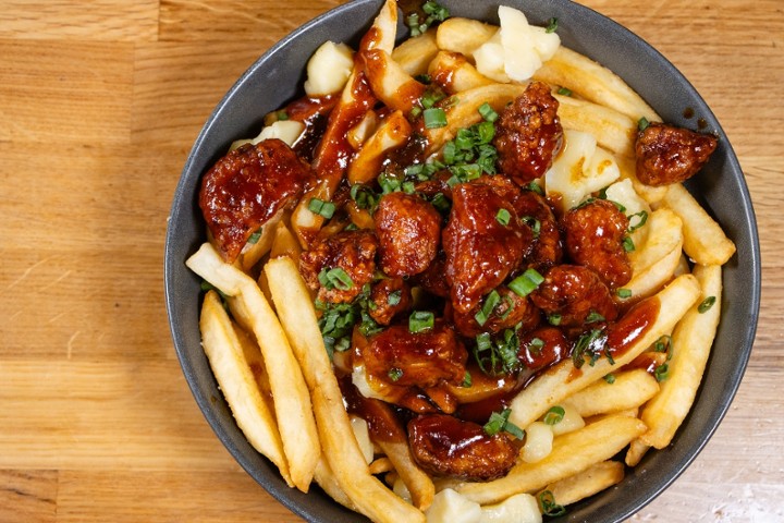 Korean Fire Chicken Poutine