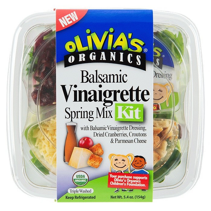 Olivia's Organic Balsamic Vinaigrette Spring Mix Kit