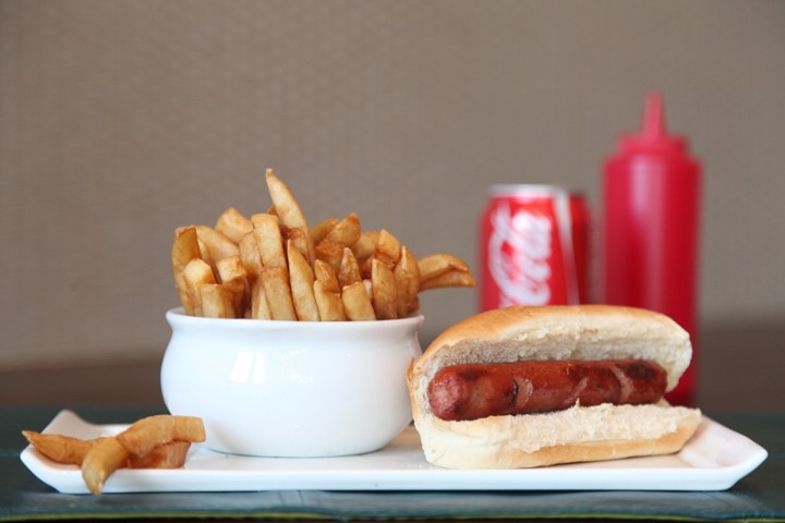 Hot Dog, Fries, & Soda Can
