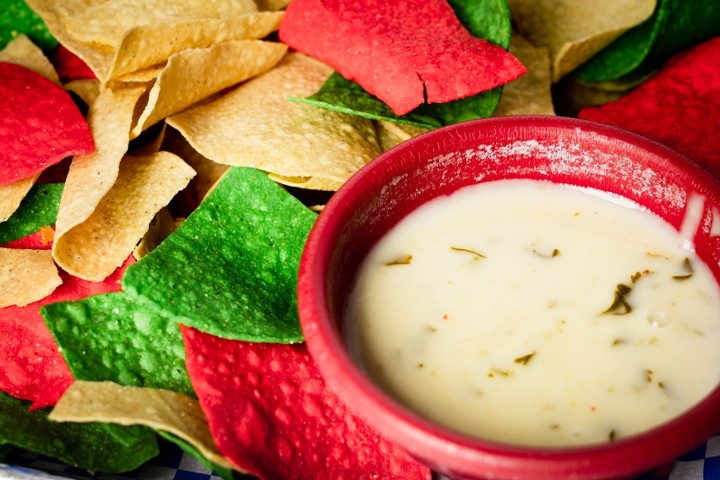 Chips and White Queso