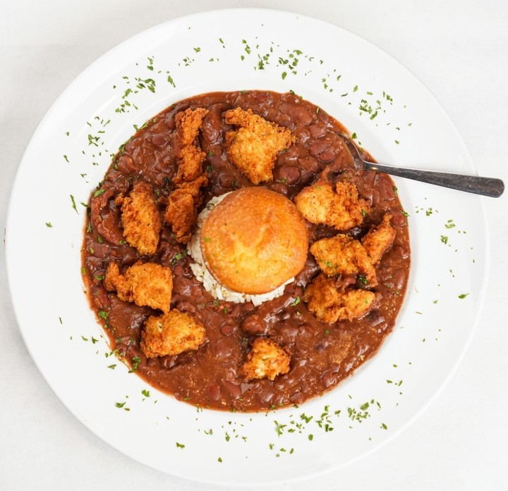 Crispy Chicken Red Beans & Rice*