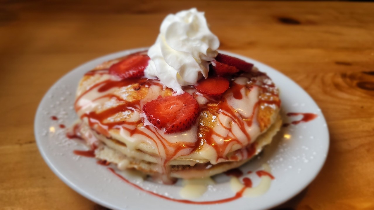 Strawberries & Creme Pancakes
