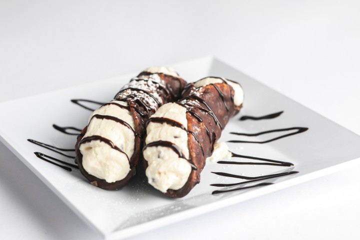 2 Chocolate Dipped Canolis