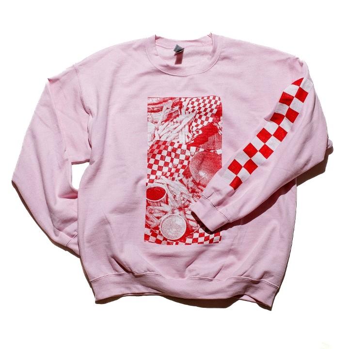 Checker Sweatshirt (Pink)