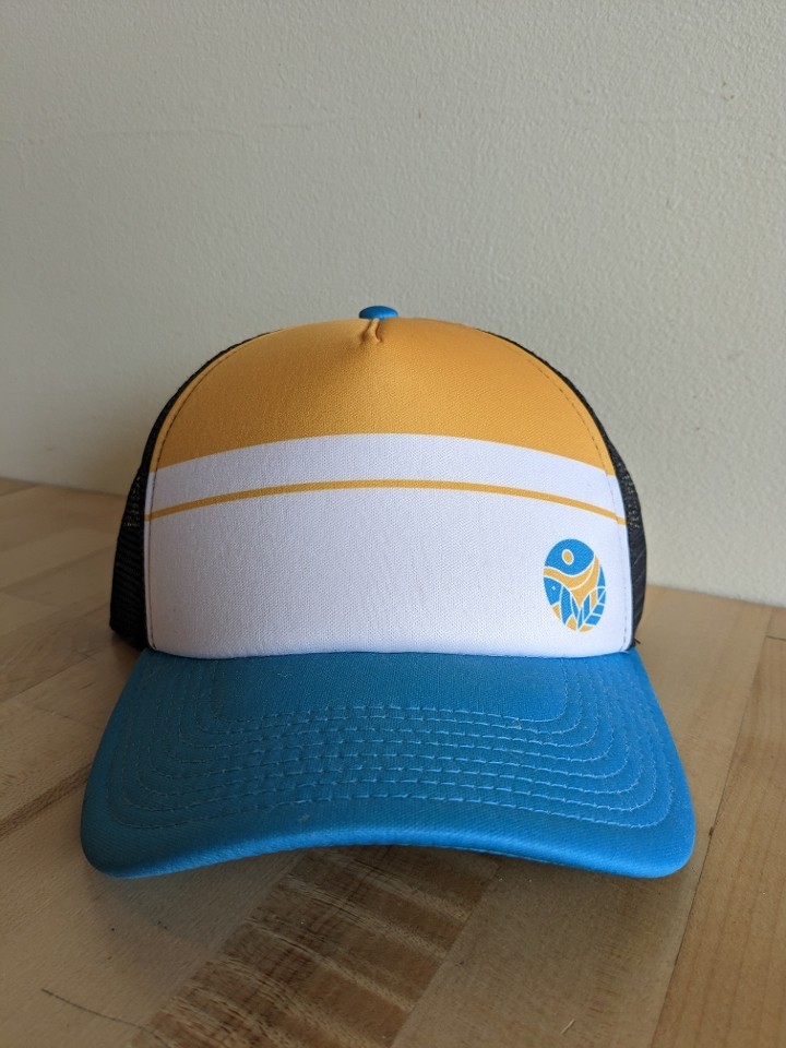 Ohana Logo Trucker Hat (Yellow/Blue)