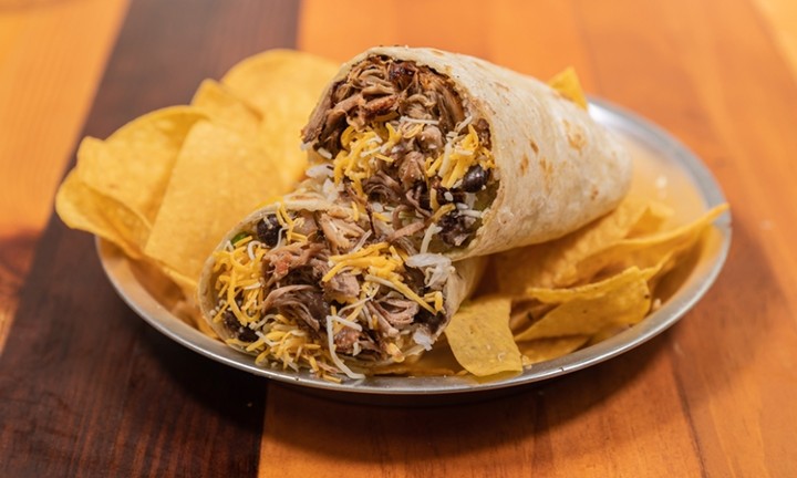 Pork Burrito (Includes Chips)