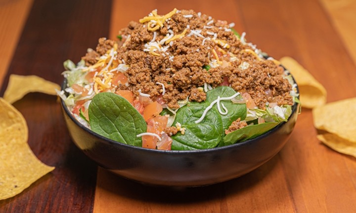 Ground Beef Salad (Includes Chips)