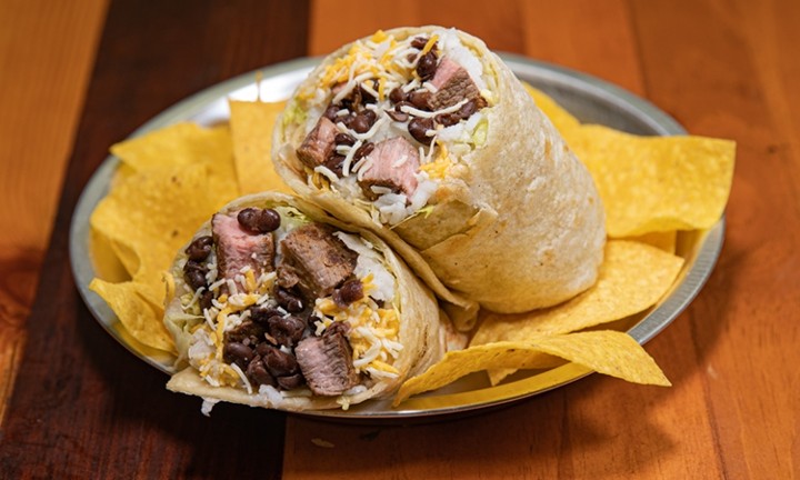 Steak Burrito(Includes Chips)