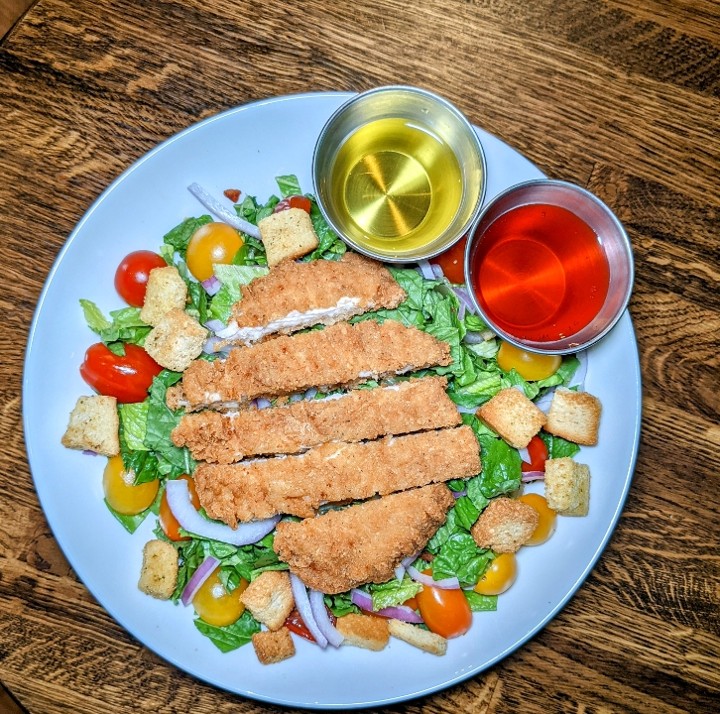 House Salad- Crispy Chicken