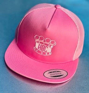 Pink Embroidered Hat