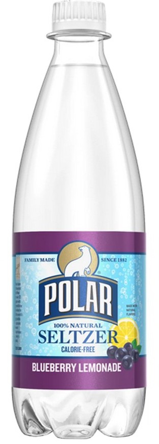 Polar Lemon-Blueberry Seltzer 20 oz
