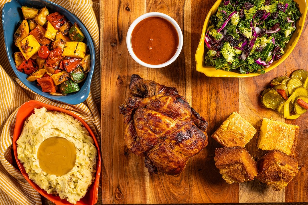 BBQ Rotisserie Chicken Family Meal (feeds 3-4)