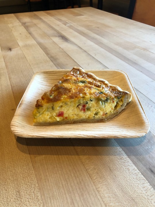 Individual veggie quiche