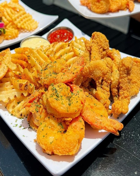 Fried Catfish & Shrimp Platter