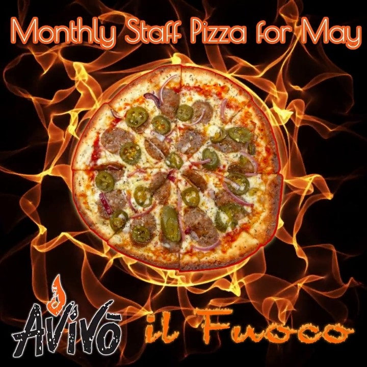 10" Monthly Staff Pizza