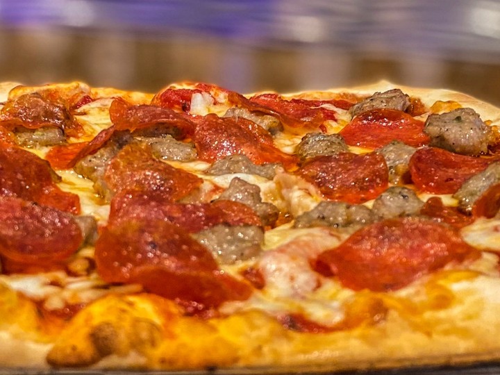 Sausage and Pepperoni Pizza