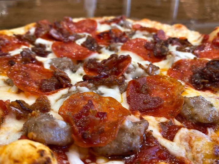 HALF Meat Lovers Pizza