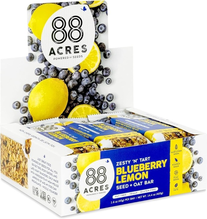 Blueberry lemon oat bar