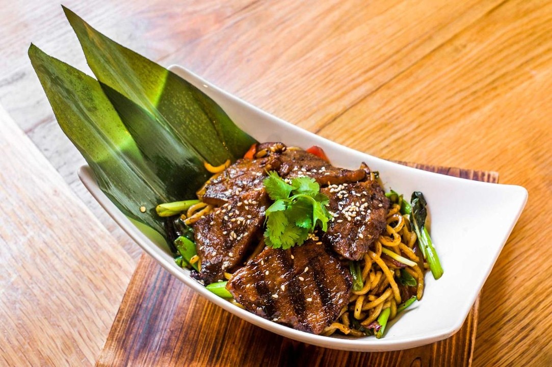 Udon Noodles with Grilled Short Ribs