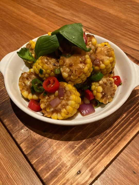 Sauteed Corn with Thai Basil