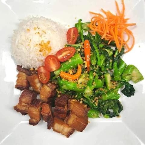 Crispy Pork Belly / Gai Lan