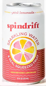 Spindrift Pink Lemonade Sparkling Water 12 oz - Case of 12