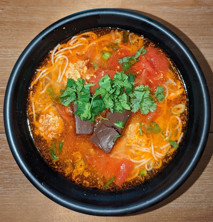 B9. Vietnamese Crab Noodle Soup (Bun Rieu)