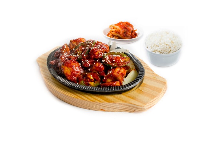Spicy Chicken Platter  매운 닭볶음