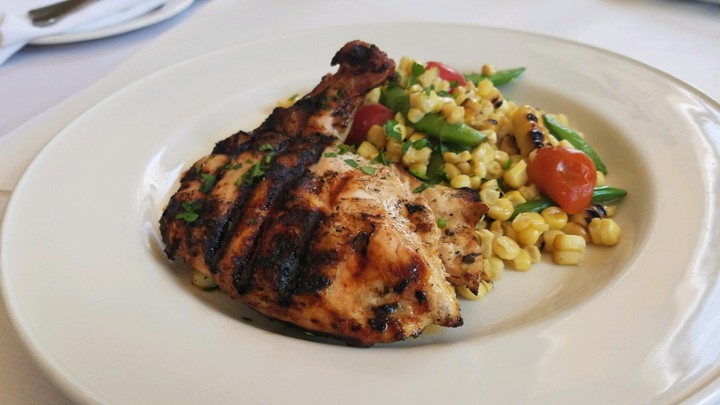 Grilled jidori chicken breast