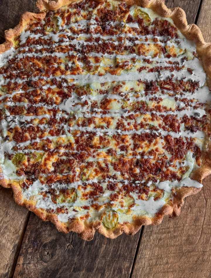 Pickle Bacon Ranch Pizza