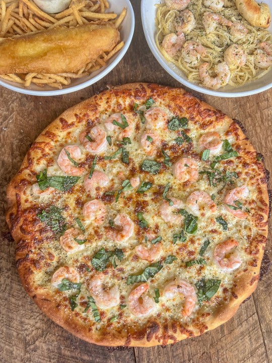 Shrimp Scampi Pizza