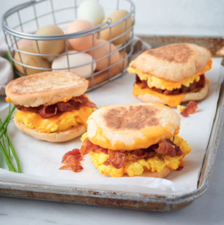 Bacon, Egg, and Cheese on an English Muffin
