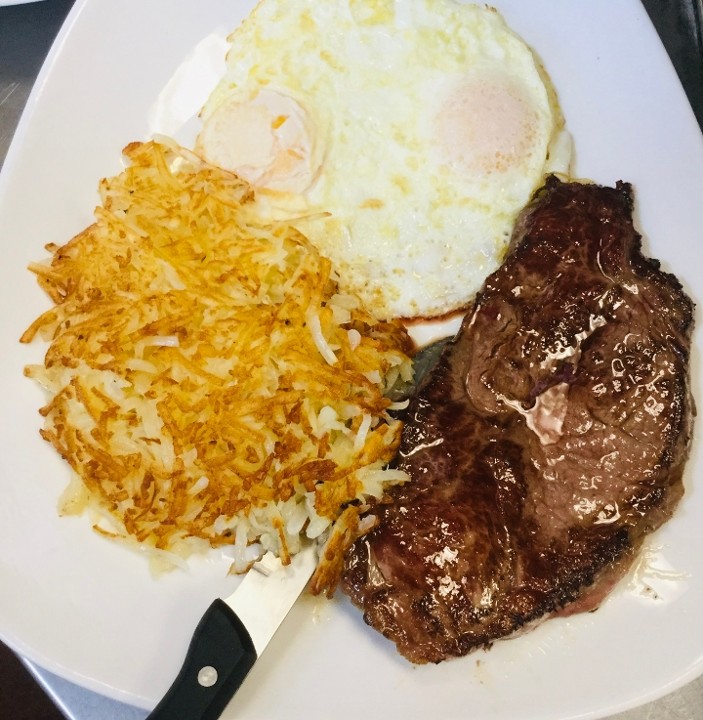 Ribe-Eye Steak & Eggs