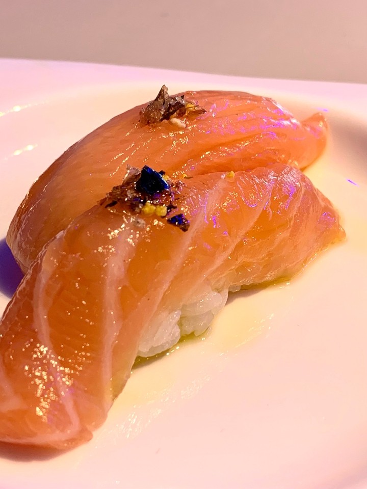Salmon w Wasabi Oil