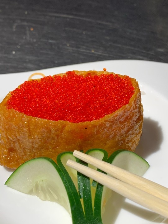 Tofu Skin w Red Tobiko