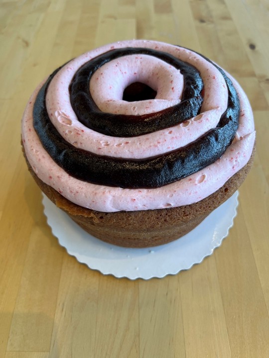 Iced Raspberry Ring Cake