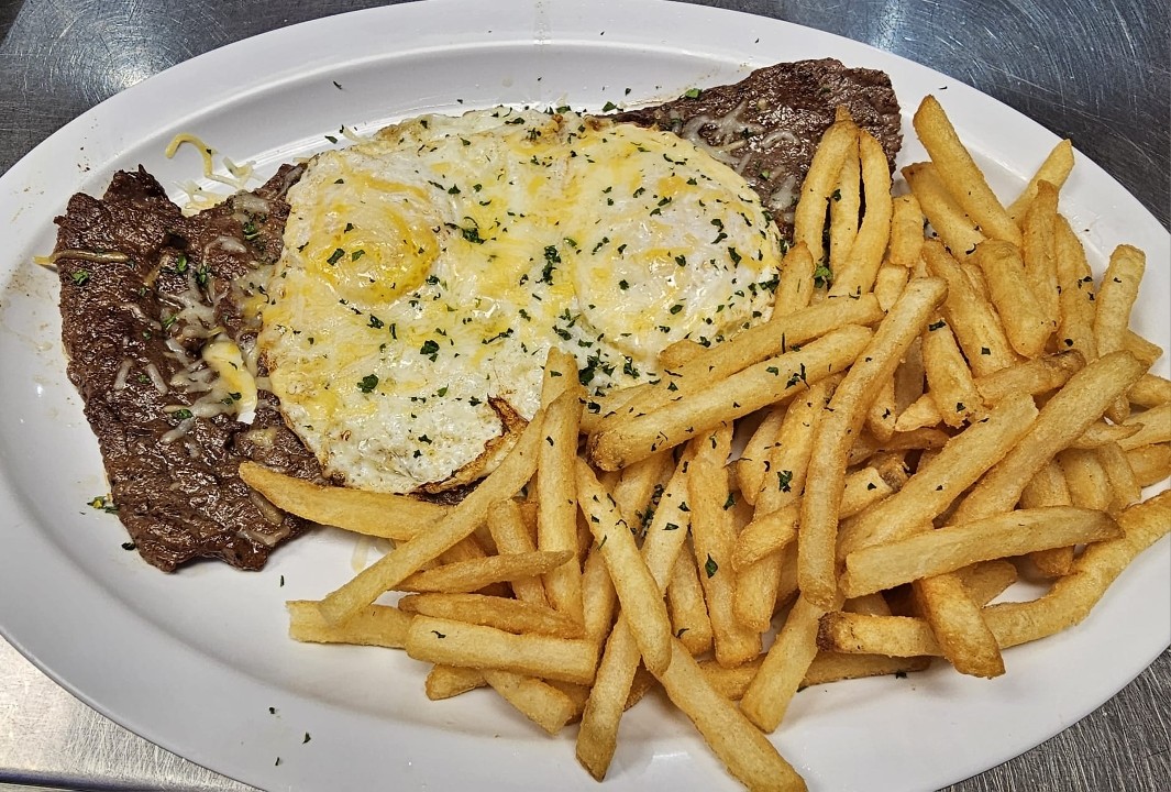 Grilled Steak and Fries Dinner