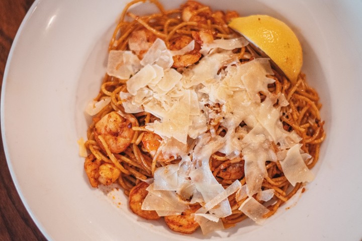 Spicy Shrimp Spaghetti