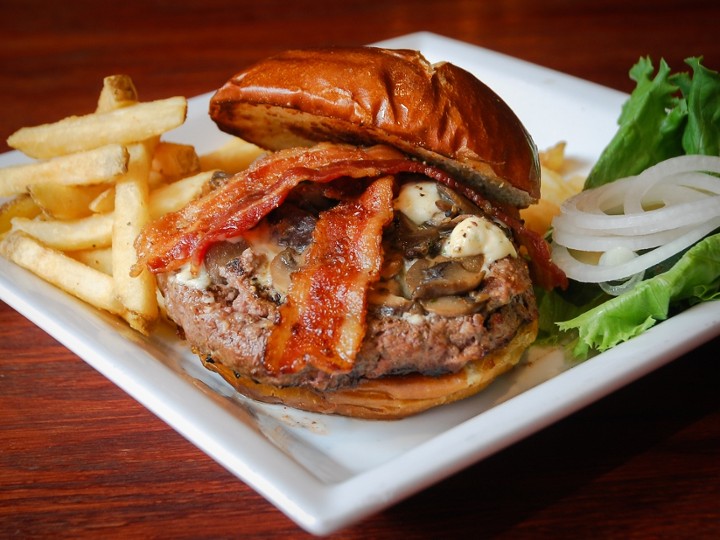 Bacon Blue & Mushroom Burger