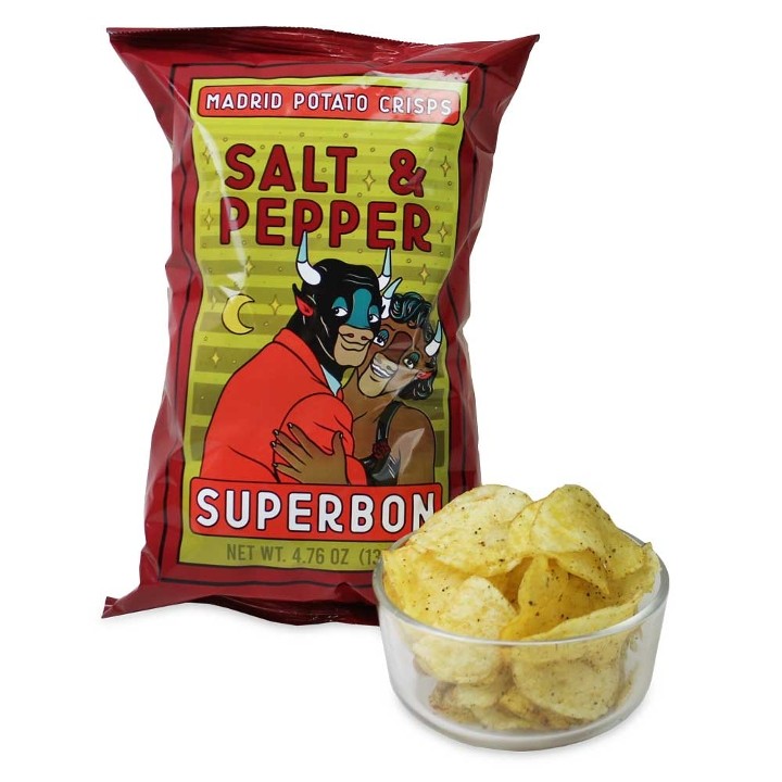Superbon Salt & Pepper Chips 4.76 oz