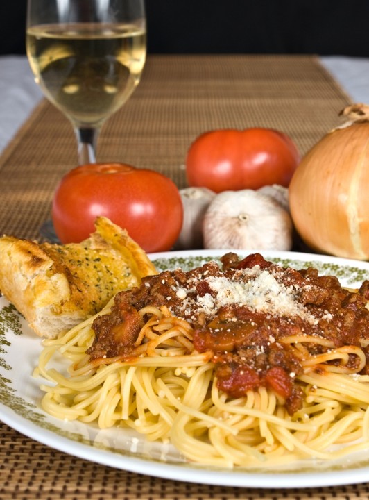 Spaghetti w/Meat Sauce Lunch