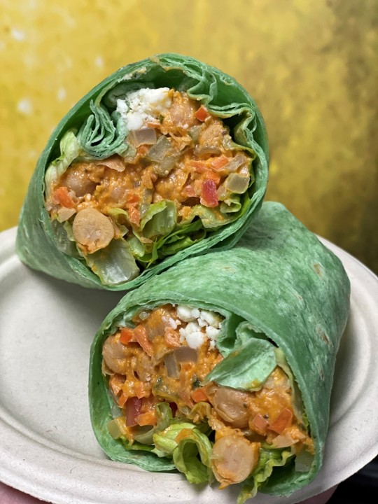 Buffalo Chickpea Wrap