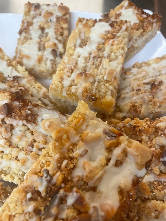 Pineapple, Coconut, Macadamia Bars